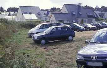 Parking avant travaux de protection, Ile-Grande, Ctes-d'Armor